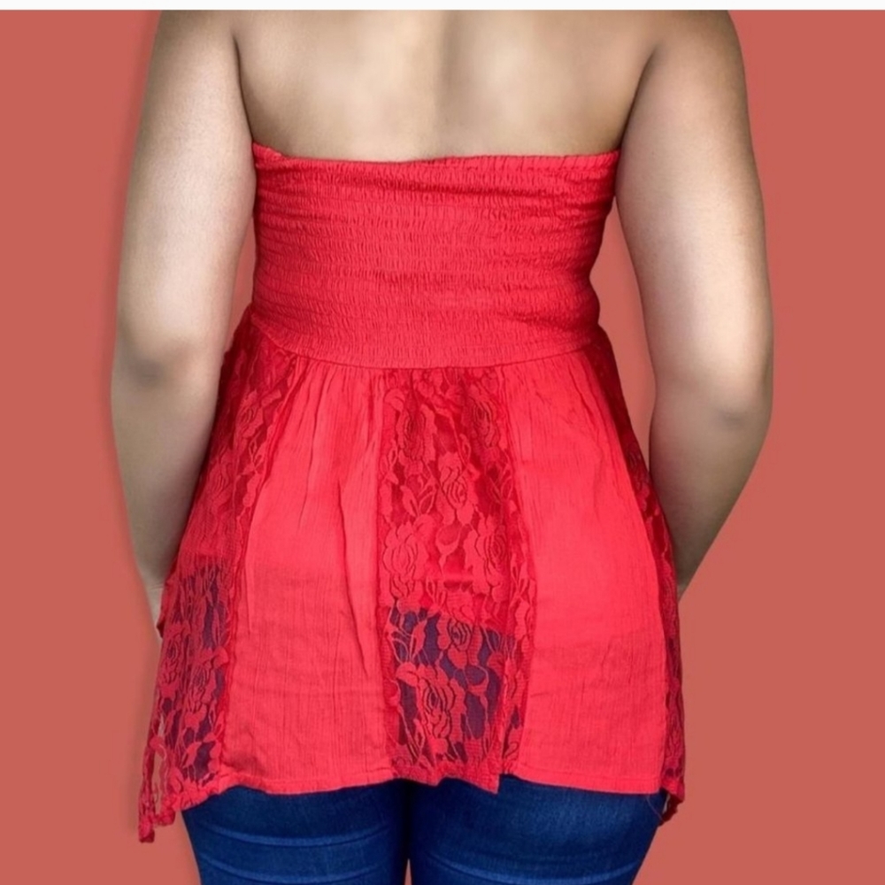venus lace sexy trendy playful top large redish color beautiful